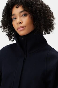 Joelle Wool Twill Jacket - Dark Navy -AGOLDE Shop 10307 Joelle Dark Navy 5 new