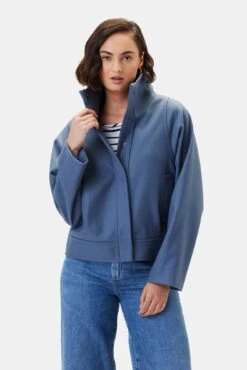 Joelle Wool Twill Jacket - Horizon