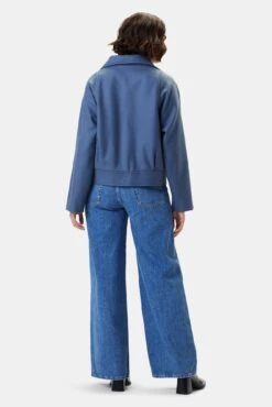 Joelle Wool Twill Jacket - Horizon -AGOLDE Shop 10307 Joelle Horizon 3