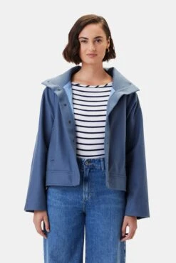 Joelle Wool Twill Jacket - Horizon -AGOLDE Shop 10307 Joelle Horizon 4