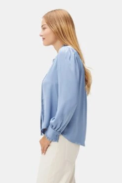 Charlotte Blouse - Horizon -AGOLDE Shop 10310 LS Charlotte Novelty Horizon 2