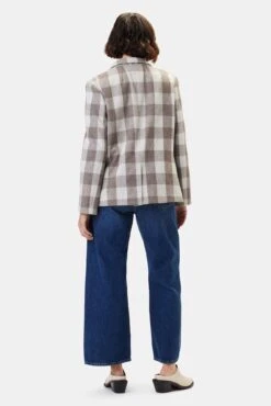 Tobie Single Breasted Blazer - Natural Buffalo Check -AGOLDE Shop 10328 Tobie Single Breasted Natural Buffalo Check 3 d9953bd3 a021 48aa b7dd 5a61647a3581