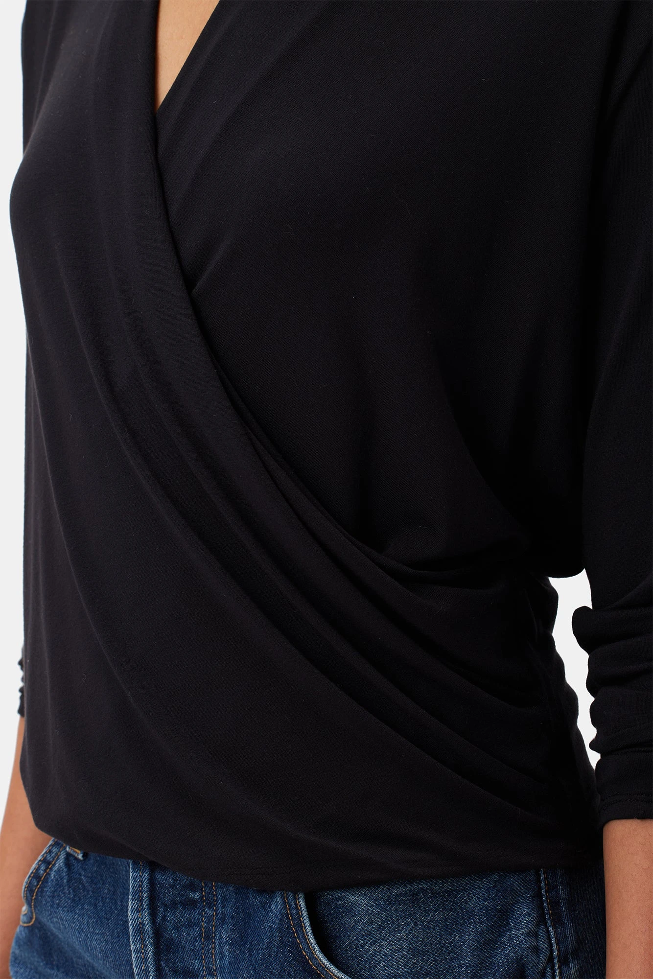 Calais Dream Knit Blouse - Black 4 Calais Dream Knit Blouse - Black - Image 4