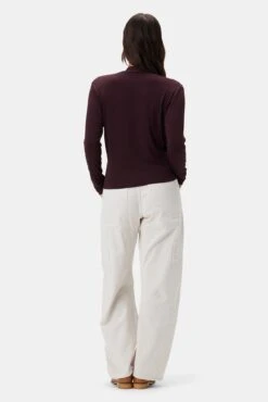 Calais Dream Knit Blouse - Vineyard -AGOLDE Shop 10333 Calais Knit Vineyard 3