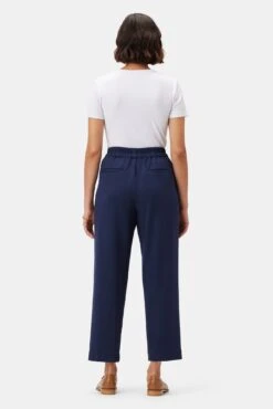 Roni Cotton Modal Spandex Pant - Navy 8 Roni Cotton Modal Spandex Pant - Navy -AGOLDE Shop 10368 Roni Navy 3
