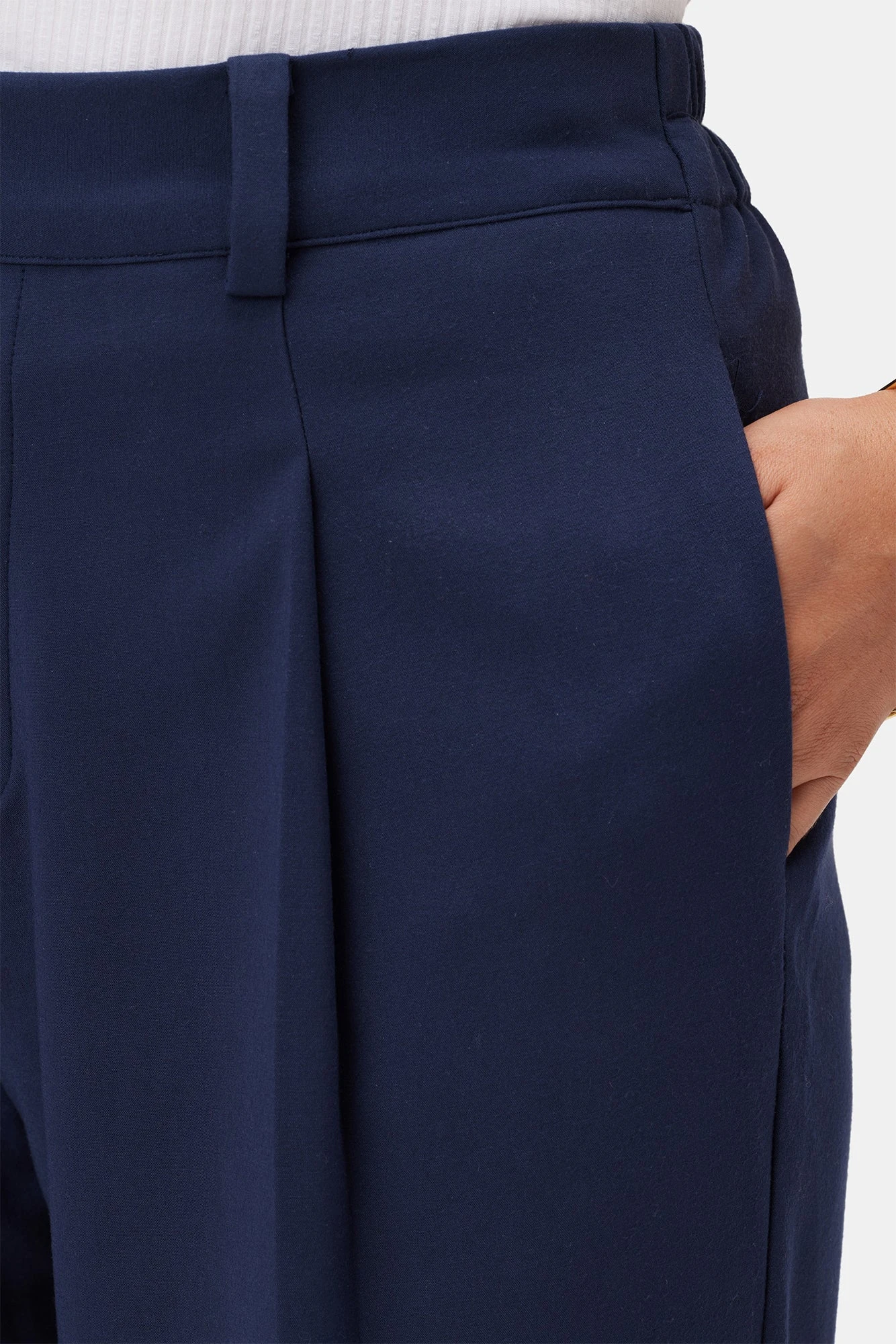 Roni Cotton Modal Spandex Pant - Navy 5 Roni Cotton Modal Spandex Pant - Navy - Image 5