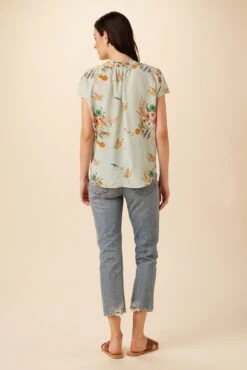 Renata Washable Silk Blouse - Cannes Floral -AGOLDE Shop 1068 Renata Cannes Floral 3