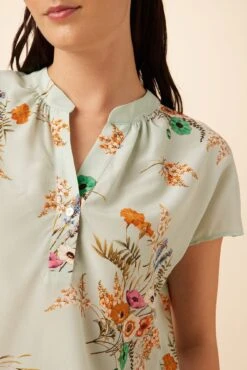 Renata Washable Silk Blouse - Cannes Floral -AGOLDE Shop 1068 Renata Cannes Floral 4
