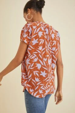 Renata Washable Silk Blouse - Escape Floral 6 Renata Washable Silk Blouse - Escape Floral -AGOLDE Shop 1068 Renata Escape Floral 0816 web