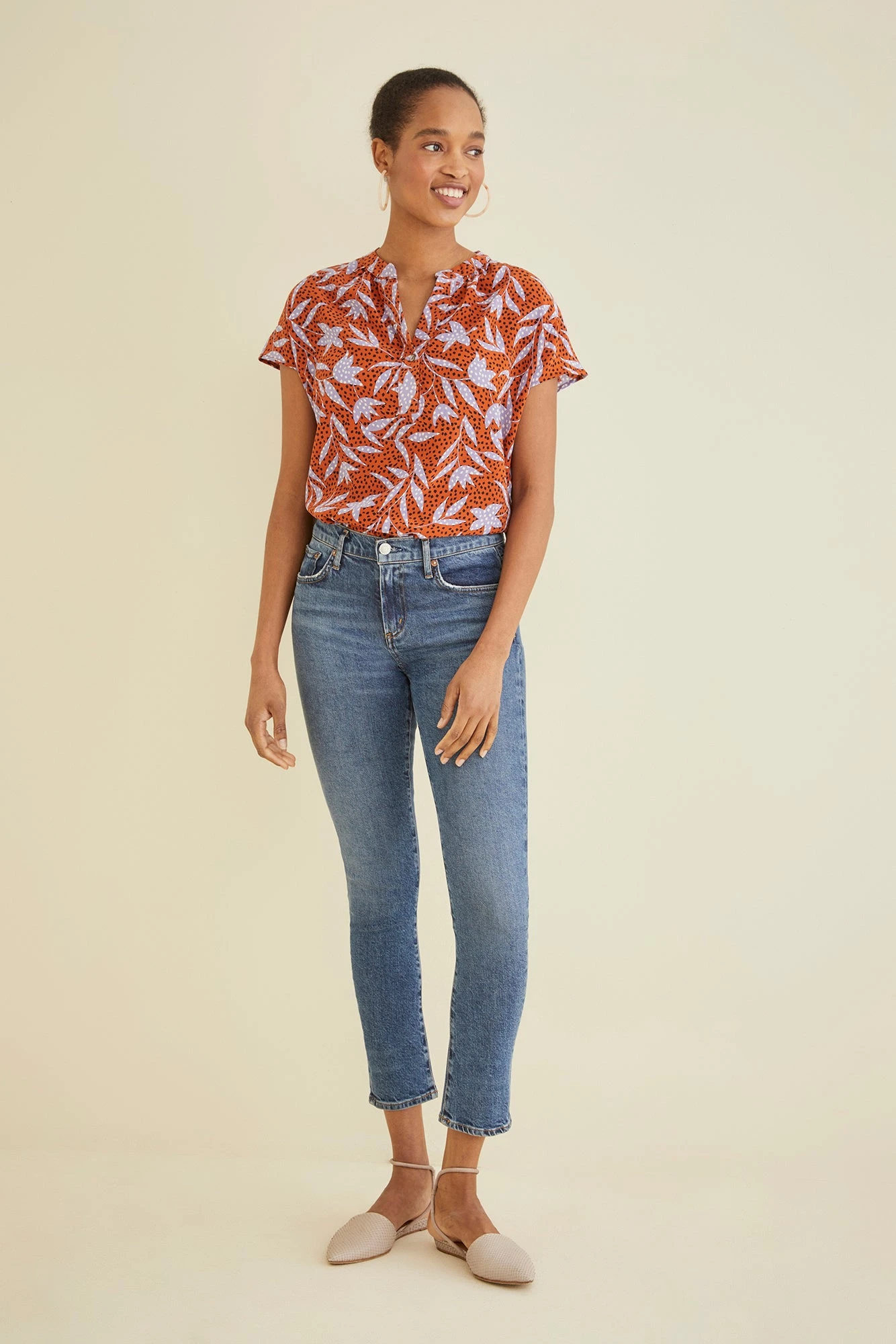 Renata Washable Silk Blouse - Escape Floral 2 Renata Washable Silk Blouse - Escape Floral - Image 2