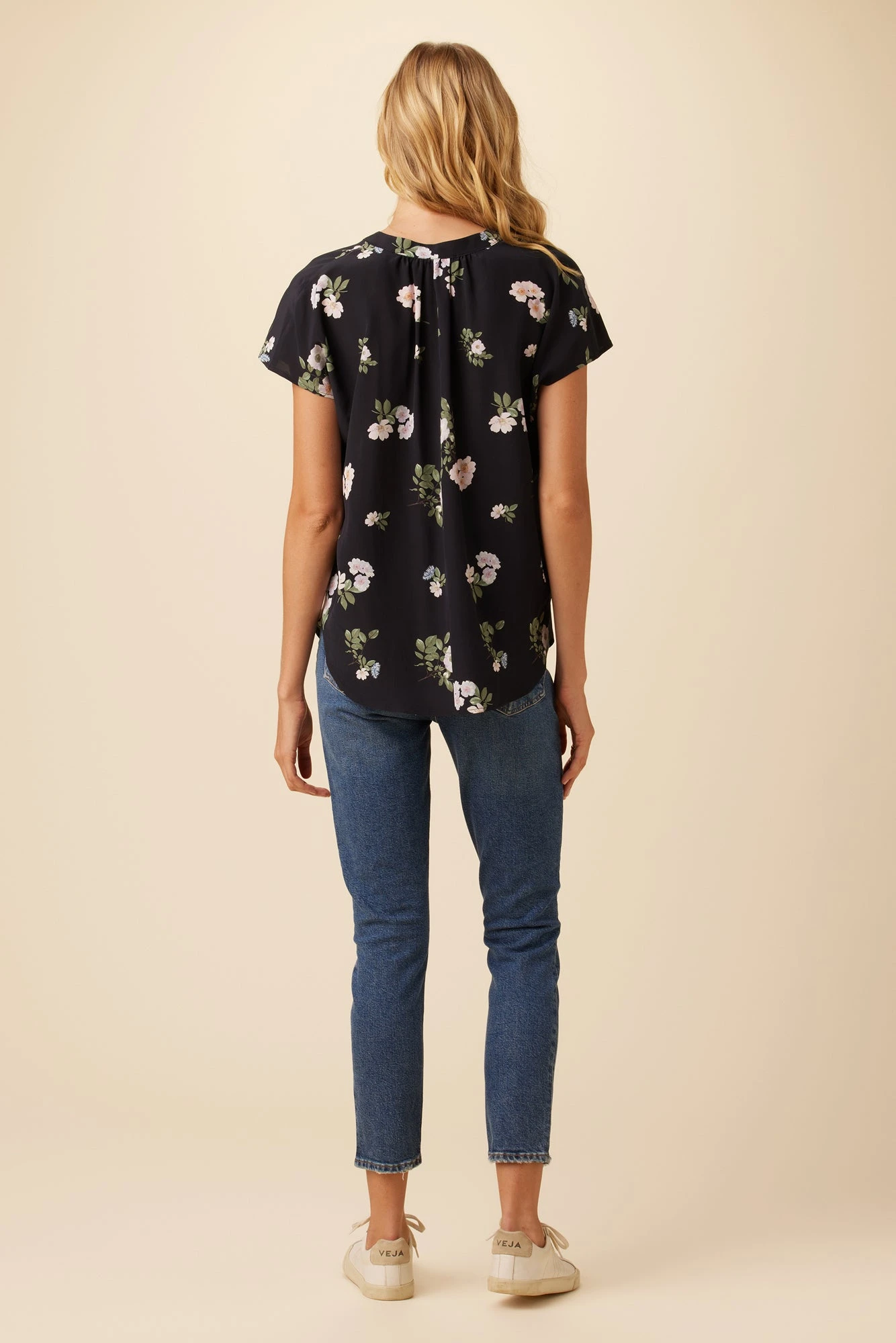 Renata Washable Silk Blouse - Ladera Floral 3 Renata Washable Silk Blouse - Ladera Floral - Image 3