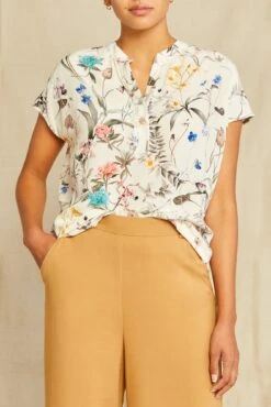 Renata Washable Silk Blouse 18 Renata Washable Silk Blouse -AGOLDE Shop 1068 Renata Luca 3164 web