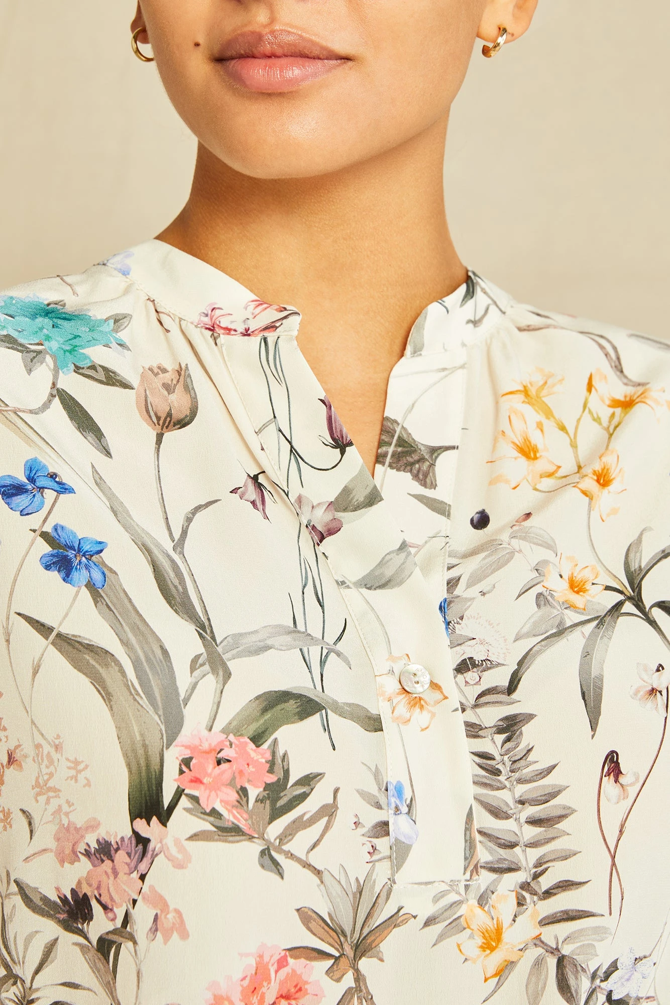 Renata Washable Silk Blouse - Luca Print 4 Renata Washable Silk Blouse - Luca Print - Image 4