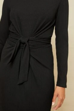 Castile Paris Rib Dress -AGOLDE Shop 1080 Castile Paris Rib Black 13979 web