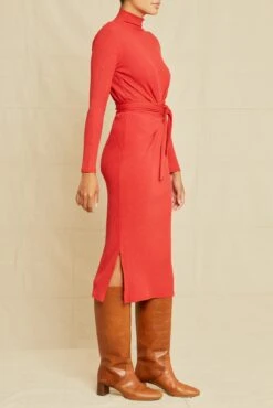 Castile Paris Rib Dress -AGOLDE Shop 1080 Castile Paris Rib Zinnia 0157 web
