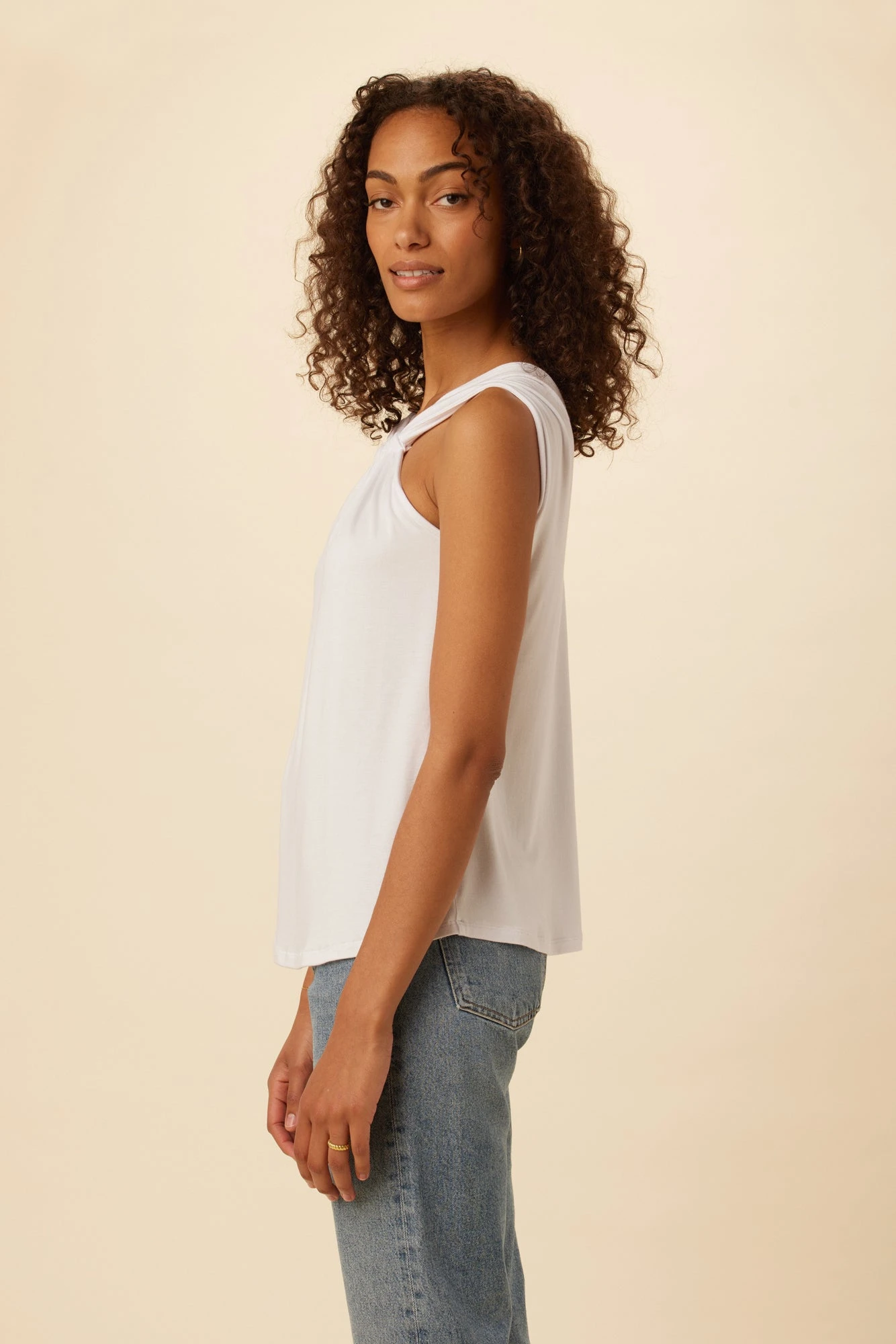 Mora Dream Knit Top - White 2 Mora Dream Knit Top - White - Image 2