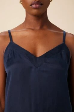 Barlow Cottonseed Cupro Cami - Navy -AGOLDE Shop 11 9604 Barlow Navy 4