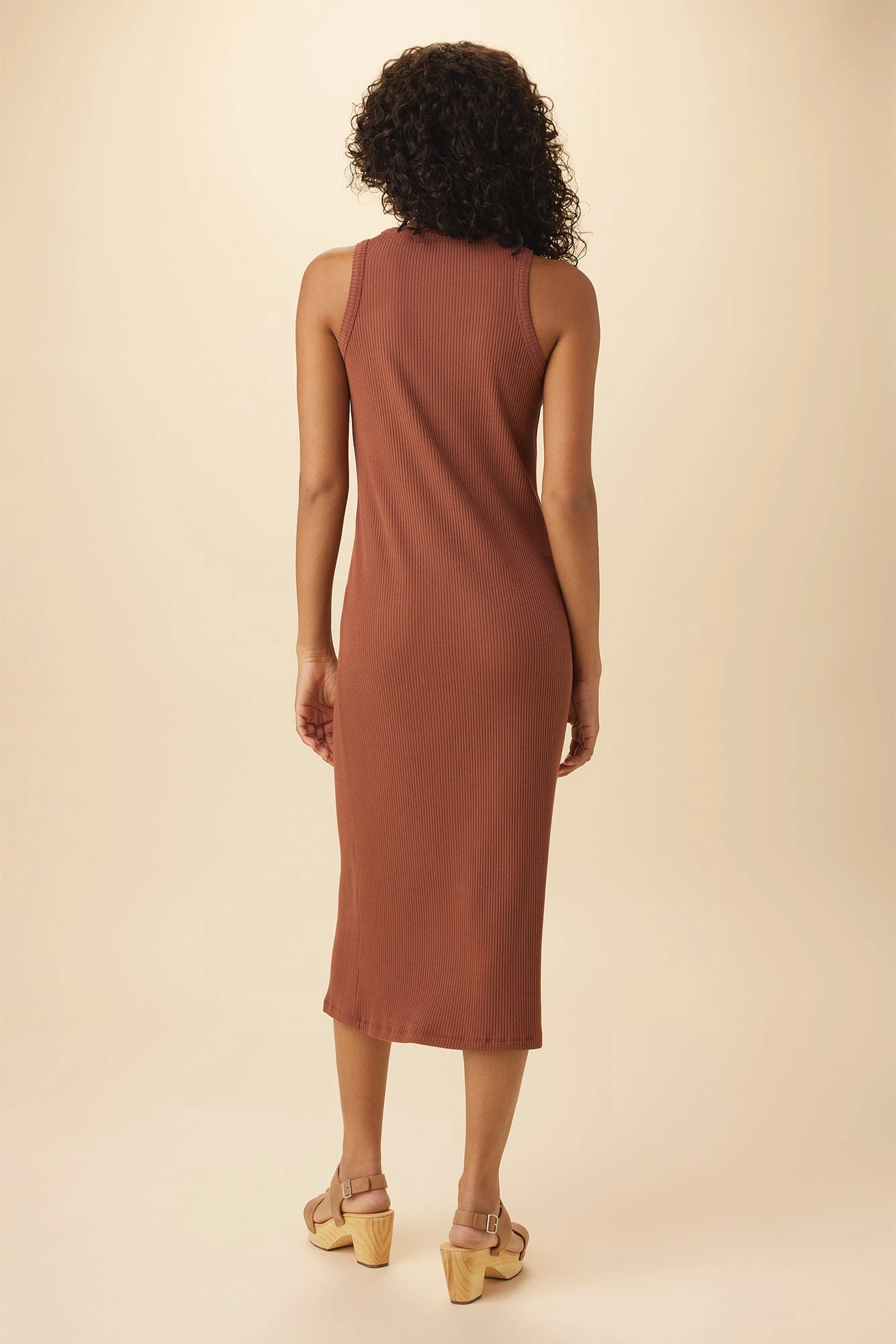 Brantley Paris Rib Dress - Earth 3 Brantley Paris Rib Dress - Earth - Image 3
