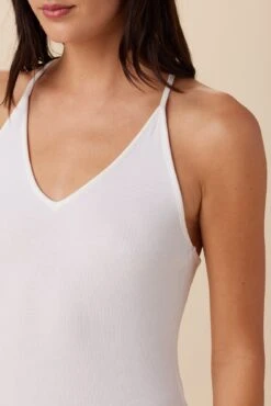 Jada Dream Rib Tank - White -AGOLDE Shop 1329 Jada Dream Rib White 4 657a08b9 dfc7 4e30 8b4f 2236b746aa7e