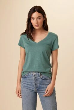 Joline Reverie Slub Tee - Pine
