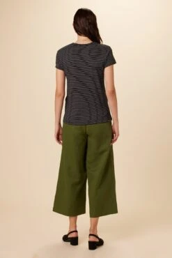 Leif Tencel Slub Tee - Gigi Black Stripe -AGOLDE Shop 1335 Leif Gigi Stripe Black 3