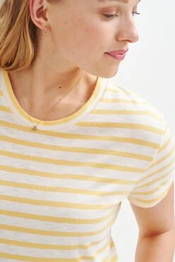 Leif Reverie Slub Tee - Yellow Stripe Slub -AGOLDE Shop 1335 Leif Slub Yellow Stripe 2409 web cc8447f7 6f73 4375 aa79 381f5c0a5c98
