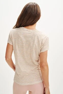 Leif Reverie Slub Tee - Soleil Stripe Tan 6 Leif Reverie Slub Tee - Soleil Stripe Tan -AGOLDE Shop 1335 Leif Soliel Stripe Tan Ivory 1214 web 04514b9c 50f8 4681 a45a c5e2b723bd78