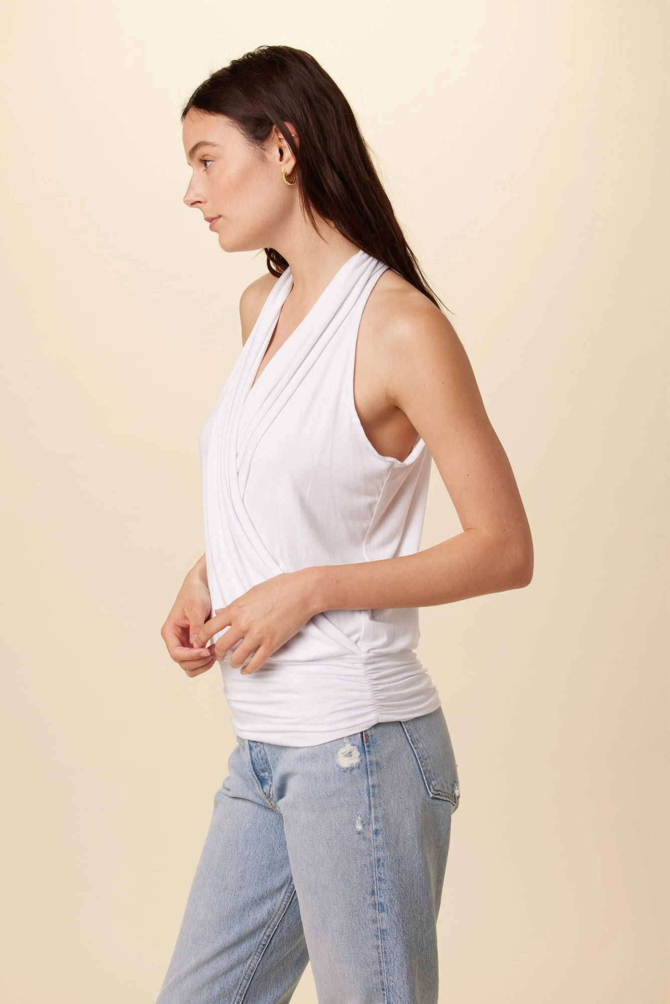 Agnes Dream Knit Top - White 2 Agnes Dream Knit Top - White - Image 2