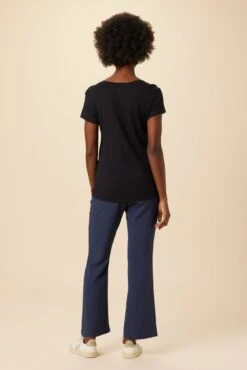 Joline Reverie Slub Tee - Black -AGOLDE Shop 14 1334 Joline Black 3