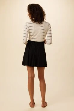 Evelyn Provence Rib Skirt - Black -AGOLDE Shop 1551 Evelyn Provence Black 3