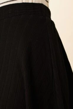 Evelyn Provence Rib Skirt - Black -AGOLDE Shop 1551 Evelyn Provence Black 4