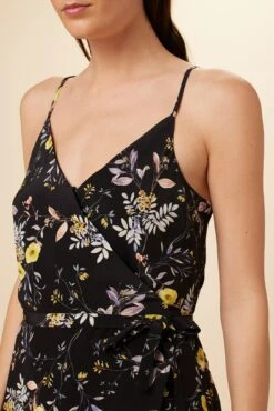 Varden Washable Silk Dress - French Jardin Black -AGOLDE Shop 1593 Varden French Jardin Black 4