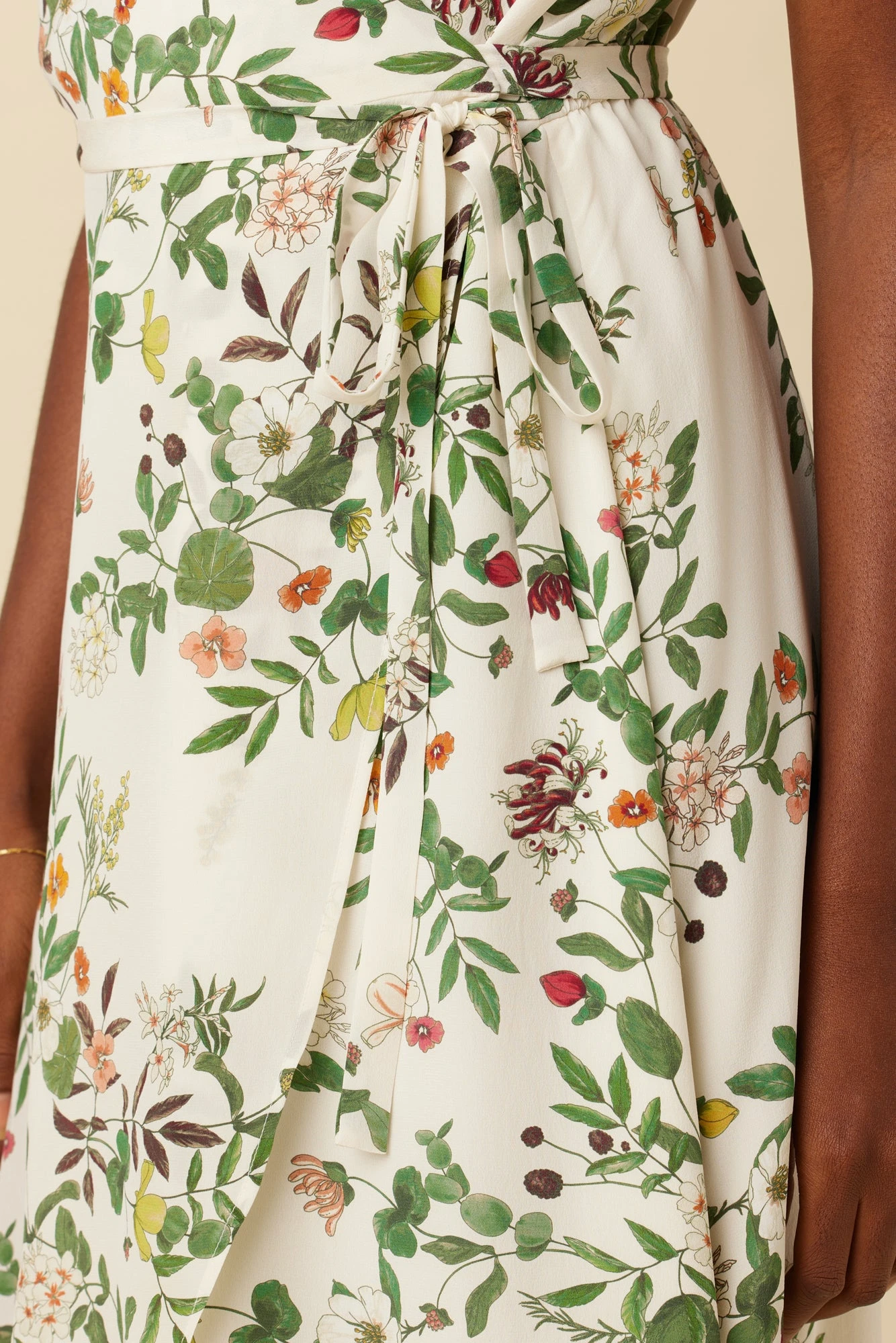 Varden Washable Silk Dress - Silverwood Floral 4 Varden Washable Silk Dress - Silverwood Floral - Image 4