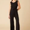 Gardenia Dream Knit Jumpsuit - Black