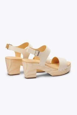 Nisolo All Day Open Toe Clog - Bone -AGOLDE Shop 2021 0217 SS21 WF 0022 BON 1427
