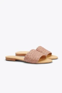 Nisolo- Isla Woven Slide Sandal - Desert Rose