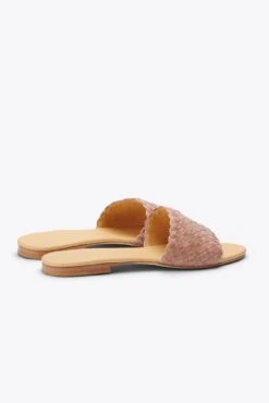 Nisolo- Isla Woven Slide Sandal - Desert Rose 10 Nisolo- Isla Woven Slide Sandal - Desert Rose -AGOLDE Shop 2021 0219 SS21 WF 0030 PNK 0812