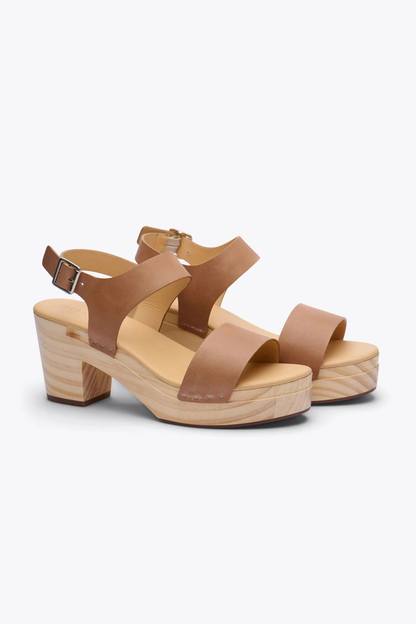 Nisolo All Day Open Toe Clog - Almond 4 Nisolo All Day Open Toe Clog - Almond - Image 4