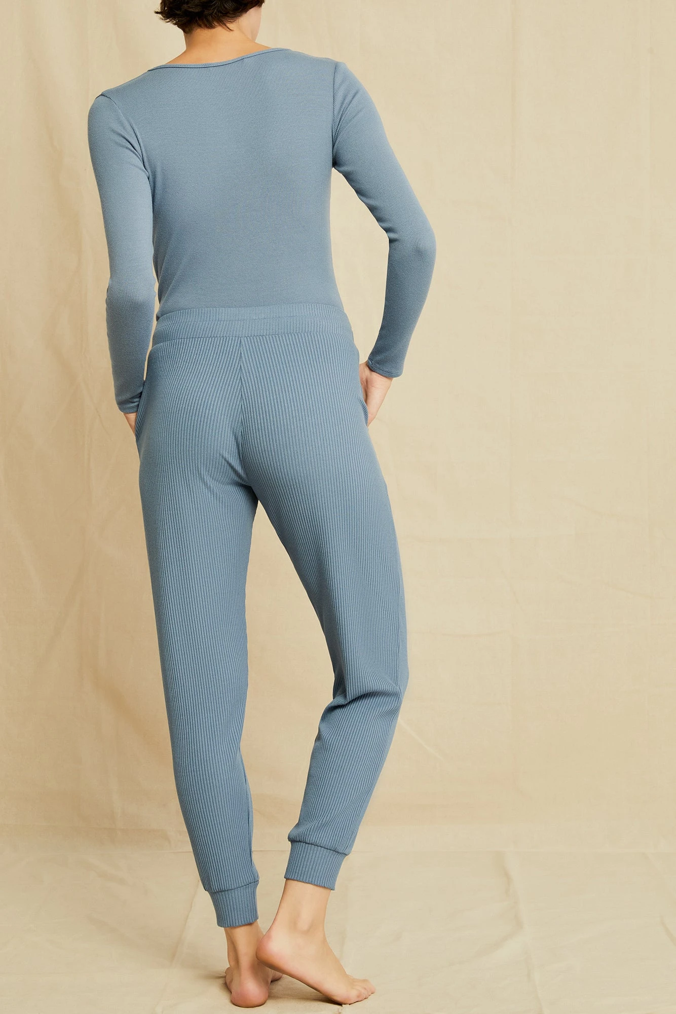 Skylar Paris Rib Joggers - Horizon 3 Skylar Paris Rib Joggers - Horizon - Image 3