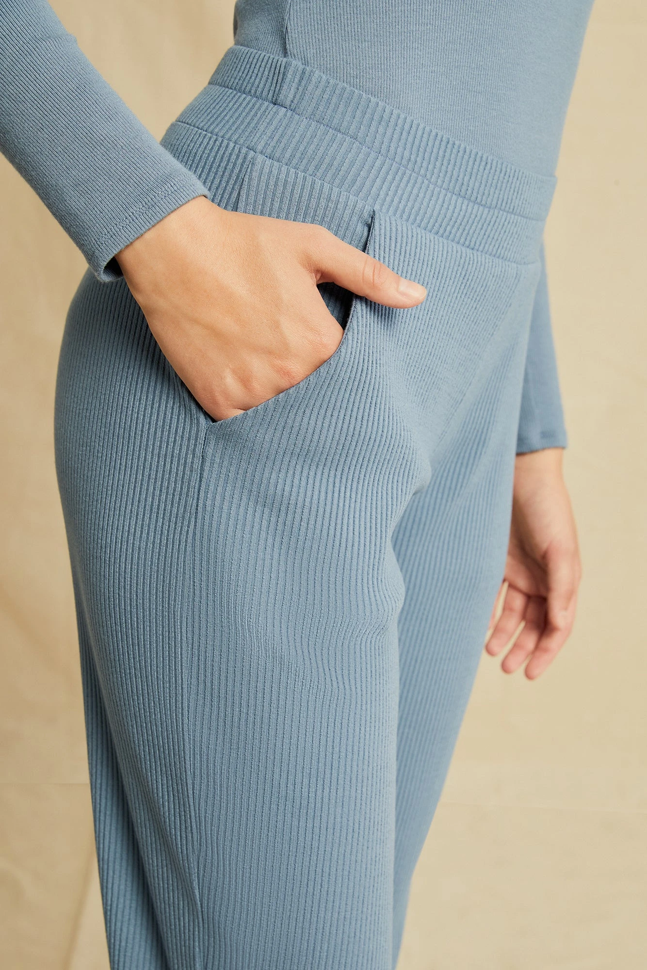 Skylar Paris Rib Joggers - Horizon 4 Skylar Paris Rib Joggers - Horizon - Image 4