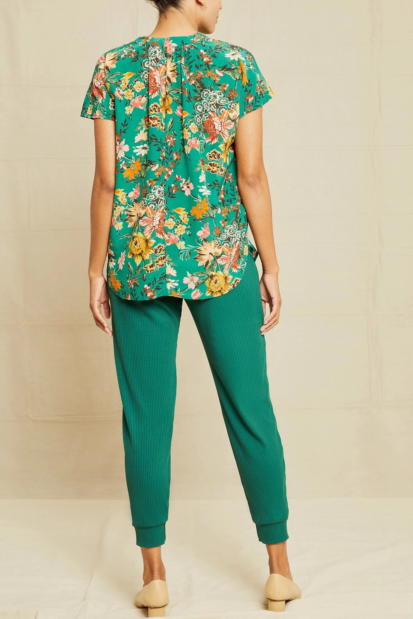 Renata Washable Silk Blouse - Rosalind Floral 4 Renata Washable Silk Blouse - Rosalind Floral - Image 4