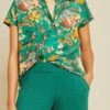 Renata Washable Silk Blouse - Rosalind Floral