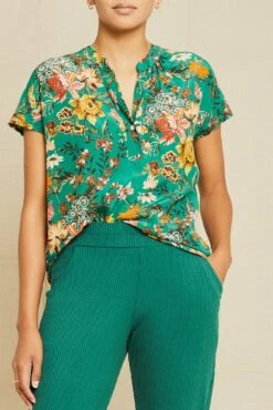 Renata Washable Silk Blouse - Rosalind Floral
