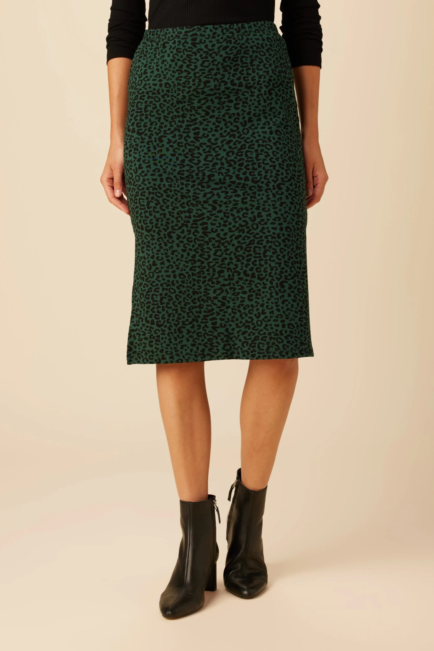 Vindy Reverie Knit Skirt - Forest Leopard 1 Vindy Reverie Knit Skirt - Forest Leopard