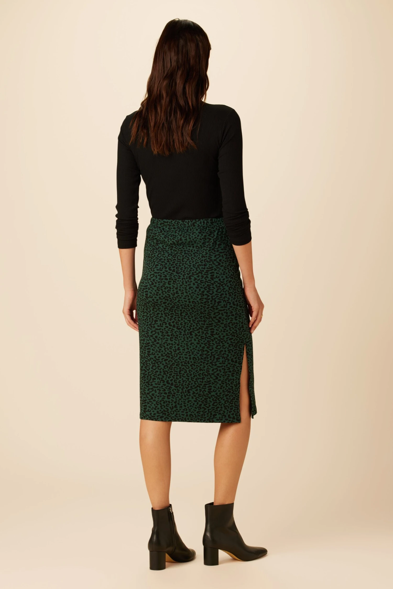 Vindy Reverie Knit Skirt - Forest Leopard 4 Vindy Reverie Knit Skirt - Forest Leopard - Image 4