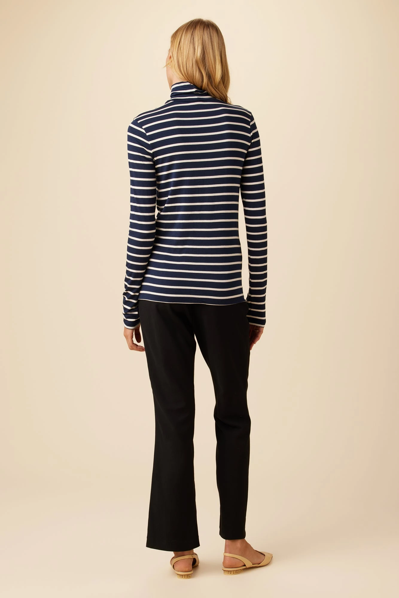 Flannery Dream Knit Turtleneck - Basque Stripe 3 Flannery Dream Knit Turtleneck - Basque Stripe - Image 3