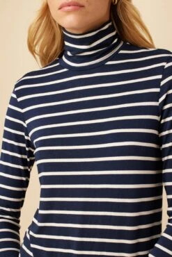 Flannery Dream Knit Turtleneck - Basque Stripe 8 Flannery Dream Knit Turtleneck - Basque Stripe -AGOLDE Shop 2518 Flannery Basque Stripe 4