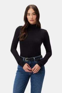 Flannery Dream Knit Turtleneck - Black