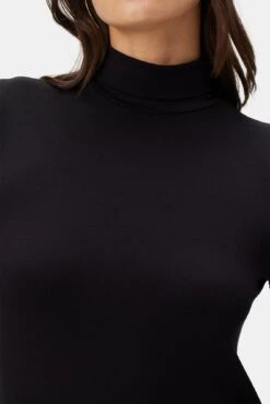 Flannery Dream Knit Turtleneck - Black -AGOLDE Shop 2518 Flannery Black 4