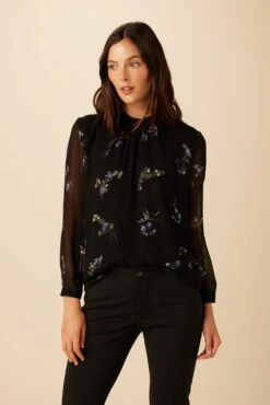 Jeanne Chiffon Blouse - Nahlia Floral